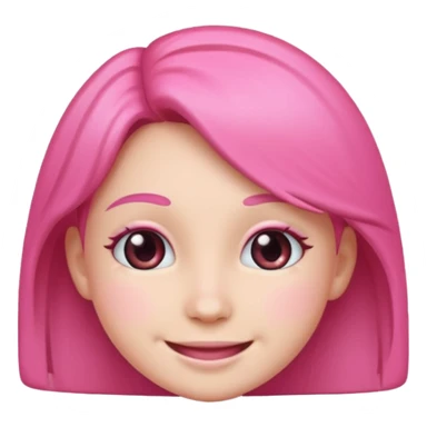 make me a discord emoji saying im just a girl make it pink sticker