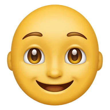 happy face emoji (no cheeks) sticker