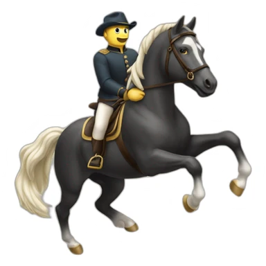 cheval qui saute sticker