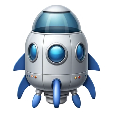 a spaceship like a capsule, from nasa sticker
