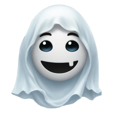 New Year's ghost sticker