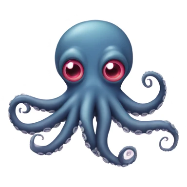 octopus with heart eyes sticker