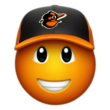 Baltimore Orioles hat sticker