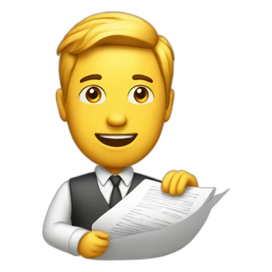 contract paper sticker