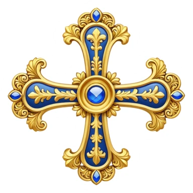 Russian Empire cross sticker