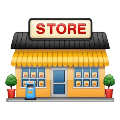 Convenience store named poor store and more sticker