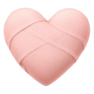 Light Pink bandaged heart sticker