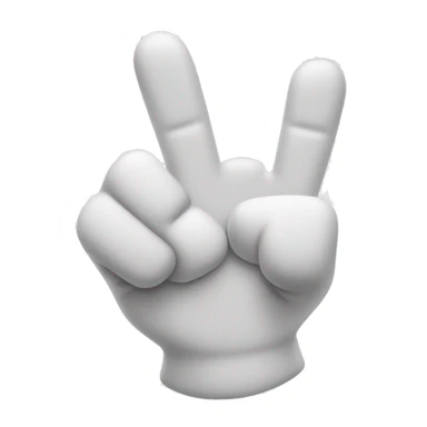 Five finger Thumbs up with white glove on  sticker