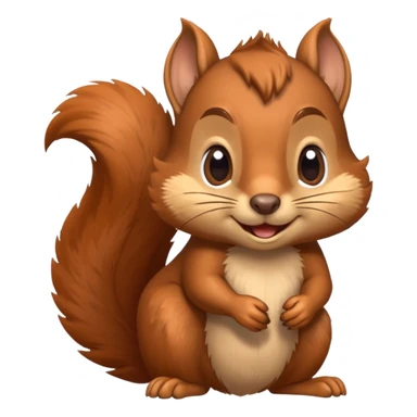 Smirking squirrel  sticker