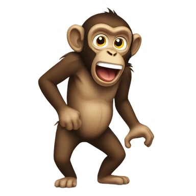 Farting monkey sticker