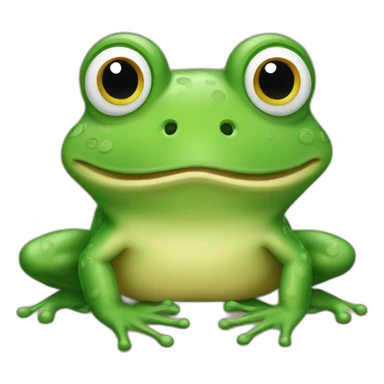 Une grenouille crotte sticker