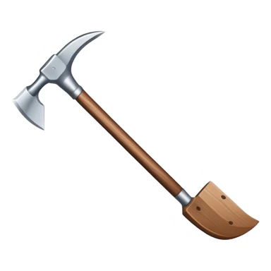 diamond hoe with brown handle sticker