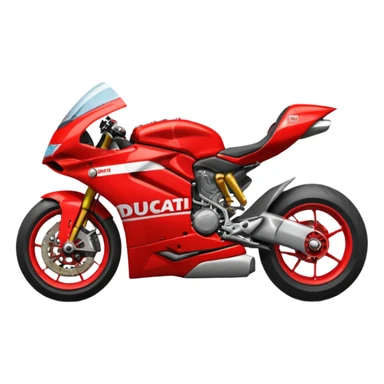 Un emoji de moto gp dé Ducati sticker