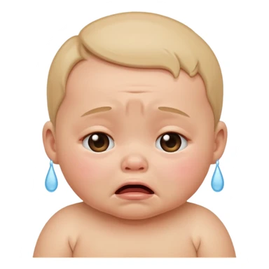 crying baby sticker