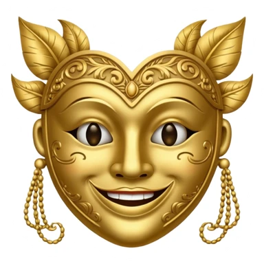 theatrical mask icon sticker