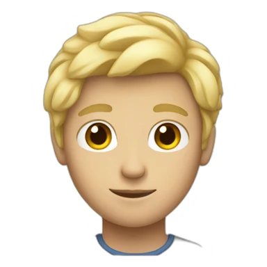 blond teenage boy sticker
