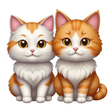 Kira cat and bixby cat sticker