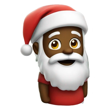 santa on an island sticker