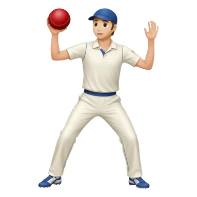 cricket bowler sticker