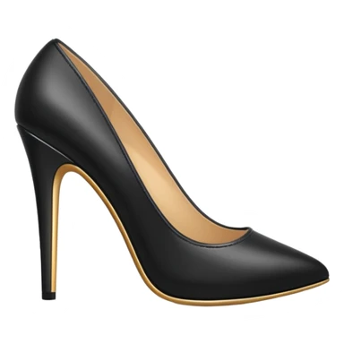 A high heel sticker