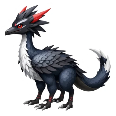 Shiny Dark Nargacuga-Silvally-Trico-Hybrid (Full body) sticker