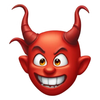 devil cartoon sticker