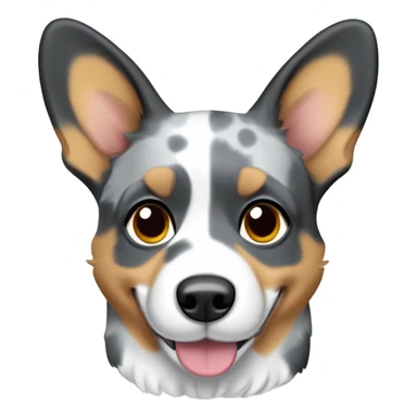 Blue Merle welsh corgi sticker