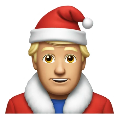 Donald Trump and Santa  sticker