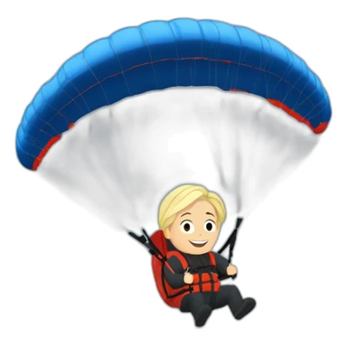 marine le pen paragliding sticker