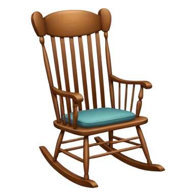 A rocking chair sticker