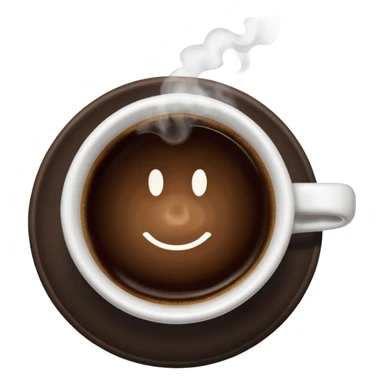 coffee cup seen from above sticker