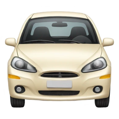 Blonde cartoon voiture sticker