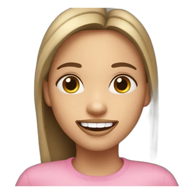 Girl after wisdom teeth surgery sticker