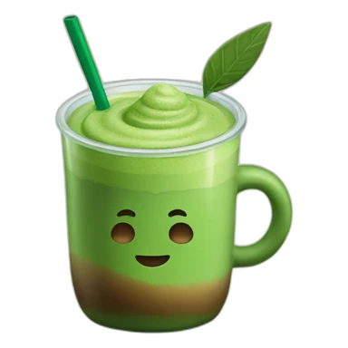 Coconut Matcha late from Starbucks  sticker