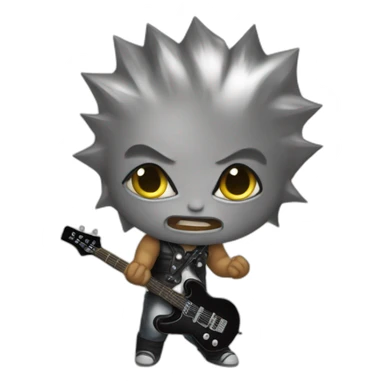 Metal headbang baby sticker