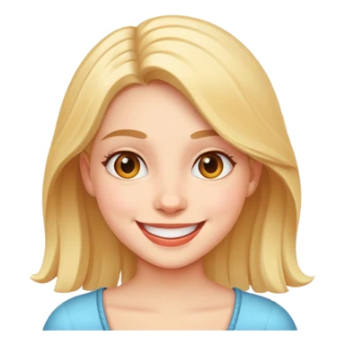 Girl who is overly happy  sticker