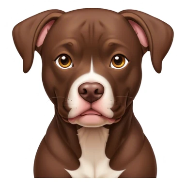 Chocolate lab American Pit Bull sticker