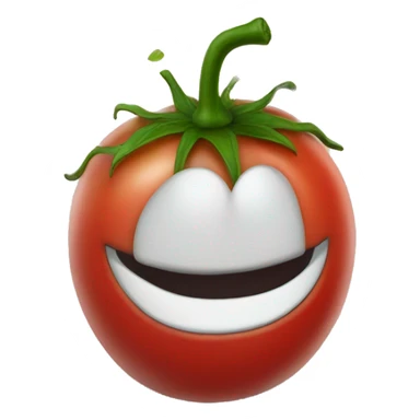Smiling Tomato wearing combat boots sticker