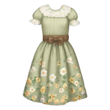 Pretty Cottagecore dress sticker