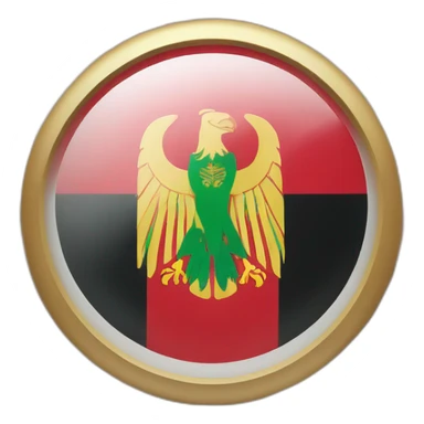 Al Ahly flag in circle sticker