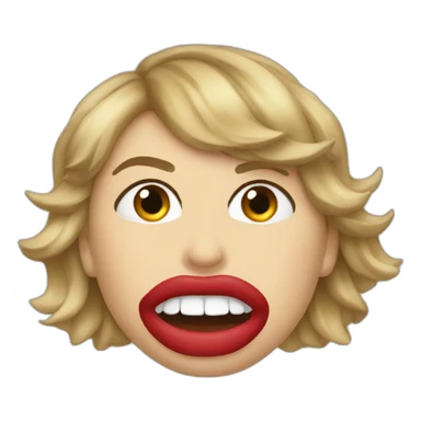 taylor-swift-mouth-bbc sticker
