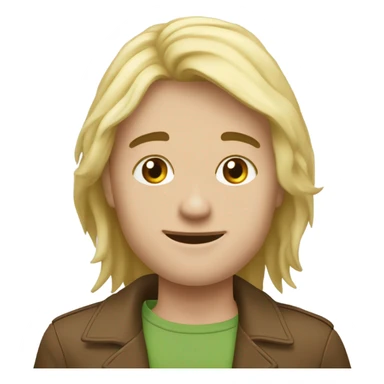 Тим Кук с сиреневыми волосами sticker