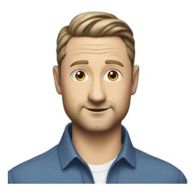 tim robinson slicked back hair sticker