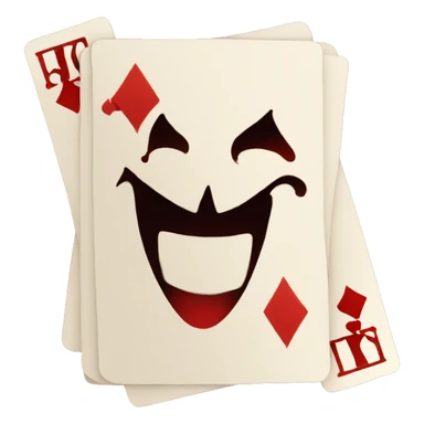 Red Joker card sticker