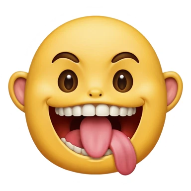 full mouth eating emoji sticker