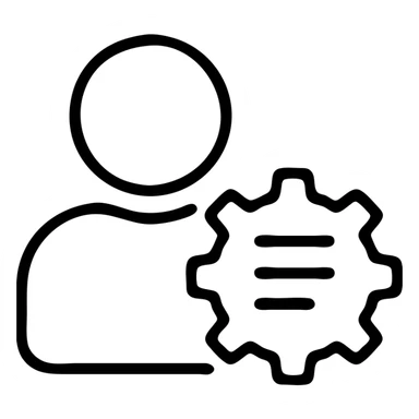 user management icon sticker