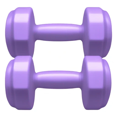 pale light purple dumbells sticker