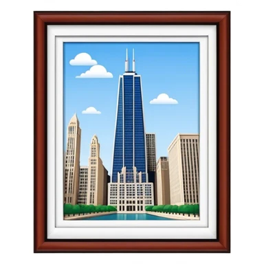 John Hancock building Chicago sticker