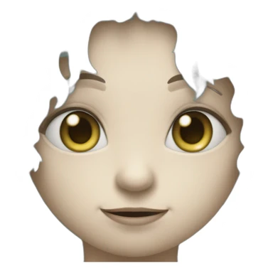 Petit monstre mignon bleu poilue sticker