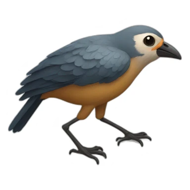 A bird that has palms instead of legs sticker
